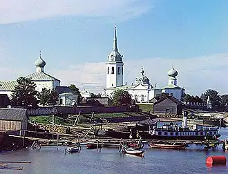 Николо-Медведский монастырь. Фрагмент фото 1909 года С. М. Прокудина-Горского