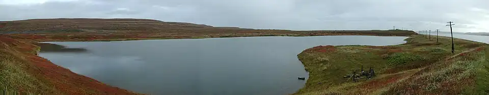 Панорама озера с западного берега