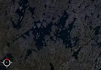 Снимок озера из NASA World Wind