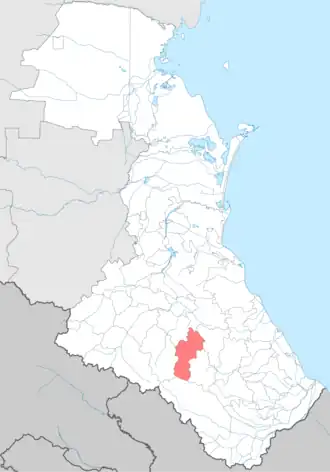 Лакский район на карте