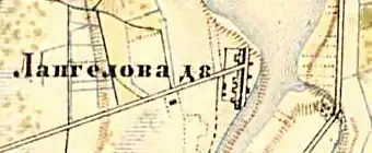 План деревни Лангелово. 1895 год