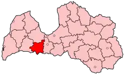 Добельский район на карте