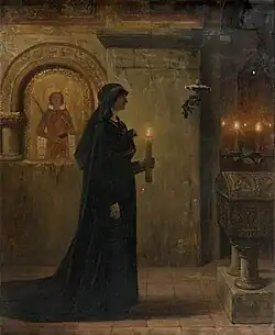 Вдова. Предание времён Меровингов. Тулуза, частная коллекция