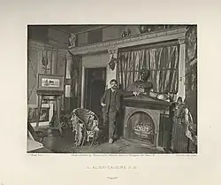 «Художник у себя дома». Фотогравюра 1884&nbsp;года