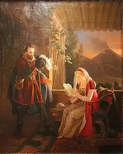 Торквато Тассо у своей сестры Корнелии в Сорренто. Музей Арененберг, Швейцария.