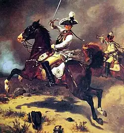 Генерал Зейдлиц в сражении при Цорндорфе.