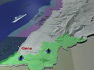 Зона действия ЮНИФИЛ