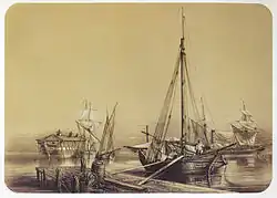 Луи Ле Бретон. «Тартана в Тулоне». Середина XIX века