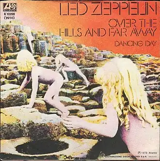 Обложка сингла Led Zeppelin «Dancing Days» (1973)