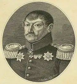 Генерал Станислав Романович Лепарский.(гравюра Л. А. Серякова)