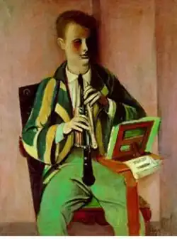 Кларнетист Джо Б. 1932. Масло, холст. Частное собрание.