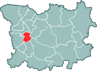 Лидский повет на карте