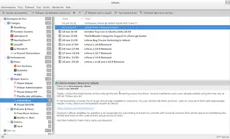 Скриншот программы Liferea