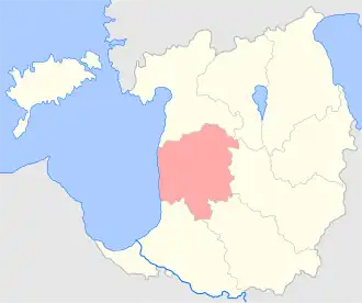 Вольмарский уезд на карте