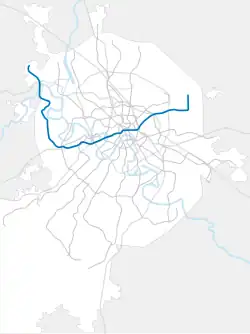 Схема линии на карте