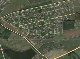 Фотография микрорайона Липок со спутника на момент 2017 года