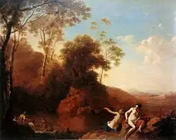 Диана и нимфы. Дерево, масло. Музей коллекции Иоанна Павла II, Варшава