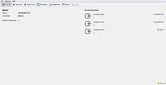 Скриншот программы Litecoin