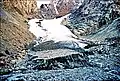 Состояние конца ледника Малый Актуру в августе 2004 года