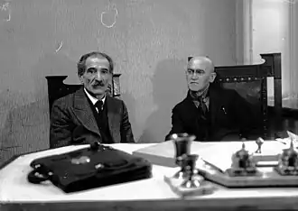 Еврейский писатель Авром Розин и редактор газеты «Дер Эмес» Мойше Литваков, Москва 1929