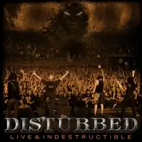 Обложка альбома Disturbed «Live & Indestructible» (2008)