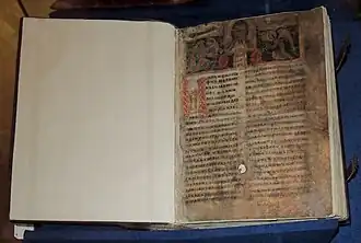 Пролог, сентябрь — январь («Лобковский Пролог»). Писец Тимофей, Новгород, 1262 или 1282 год. Пролог сентябрьской половины года включает житийные повести и слова, распределённые по дням года. Из русских чтений — Сказание об убиение Глеба (5 сентября).