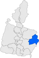 Расположение муниципалитета на карте провинции
