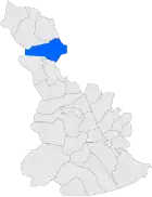 Расположение муниципалитета на карте провинции