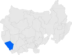 Расположение муниципалитета на карте провинции