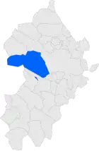 Расположение муниципалитета на карте провинции