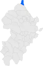 Расположение муниципалитета на карте провинции