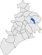 Расположение муниципалитета на карте провинции