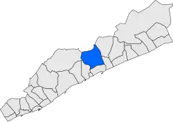 Расположение муниципалитета на карте провинции