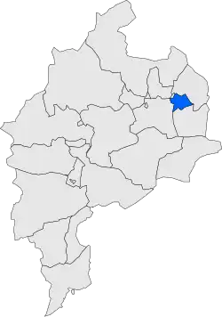 Расположение муниципалитета на карте провинции