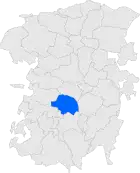 Расположение муниципалитета на карте провинции