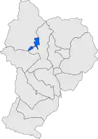 Расположение муниципалитета на карте провинции