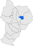 Расположение муниципалитета на карте провинции