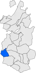 Расположение муниципалитета на карте провинции