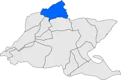 Расположение муниципалитета на карте провинции