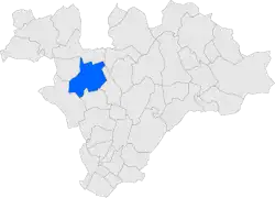 Расположение муниципалитета на карте провинции