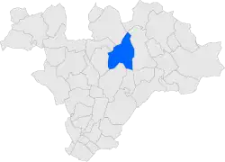 Расположение муниципалитета на карте провинции