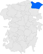 Расположение муниципалитета на карте провинции