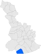 Расположение муниципалитета на карте провинции