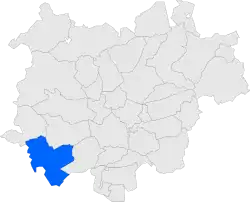 Расположение муниципалитета на карте провинции