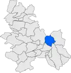 Расположение муниципалитета на карте провинции