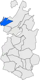 Расположение муниципалитета на карте провинции