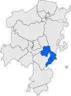 Расположение муниципалитета на карте провинции