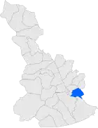Расположение муниципалитета на карте провинции