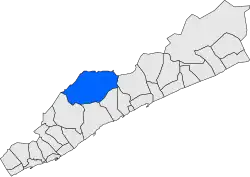 Расположение муниципалитета на карте провинции
