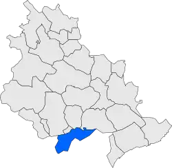 Расположение муниципалитета на карте провинции